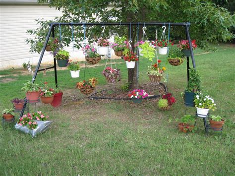 swingset using old skid steer|swing set ideas for adults.